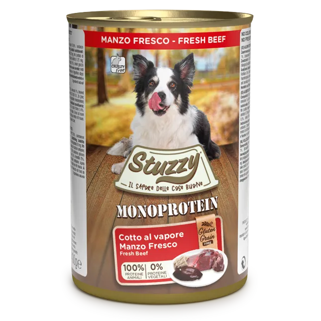 Stuzzy Monoprotein Manzo 400g – Cane Adulto Stuzzy Monoprotein Manzo 400g – Cane Adulto